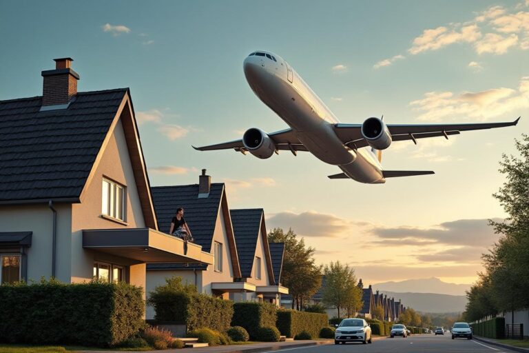 Bien immobilier situé dans un couloir aérien : comment le savoir ?